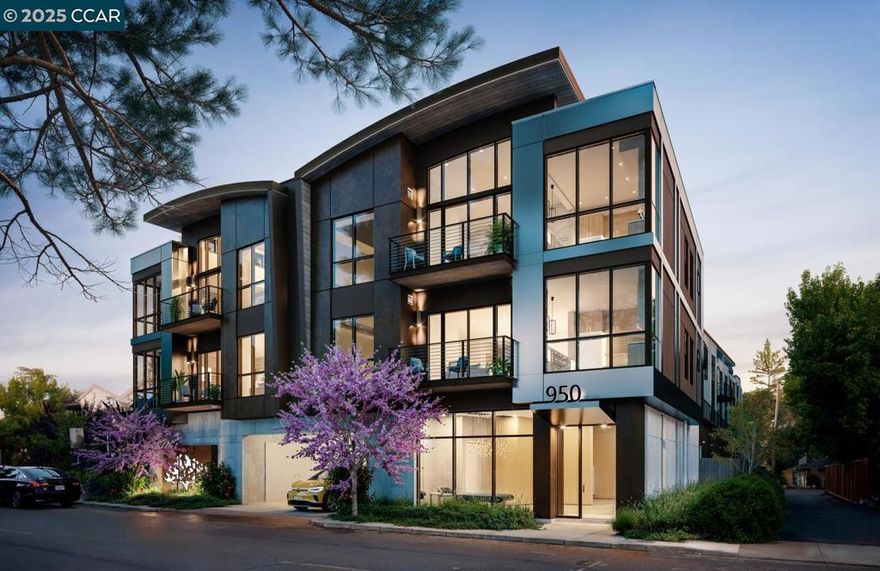 Discover Blue Oak, a collection of 20 exclusive residences designed for those seeking refined living in an exceptional location. Nestled in the heart of downtown Lafayette, this luxurious condominium community offers an unparalleled blend of elegance and urban convenience. Each home is thoughtfully crafted with sophisticated and elegant interiors that set a new benchmark of luxury condominium living, all in an extraordinary location providing effortless access to upscale boutiques, gourmet dining, retail amenities, and BART. Developed by Diamond Construction in collaboration with award-winning architect Form4 and LMK Interior Design.  Amenities include an outdoor roof deck with fireplace and BBQ, dining area with bar lounge, fitness center, large lobby entrance, and 24-hour video surveillance.  2 & 3 Bedroom homes available from 926 to 2,569 sqft. Seller reserves the right to make changes. Sqft. footage areas and Construction Completion are approximate. Pictures are representative only, not actual units.