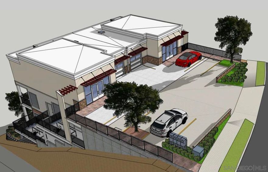 This property offers the visual impact of a hillside site without the burden of hillside regulation. Under City of San Diego Development Regulations, the existing grade change does not qualify as a steep hillside or environmentally sensitive area. That means the site can be developed under standard grading and building permits, without triggering additional environmental review or slope development restrictions. The drop from the street level provides natural separation between parking or access at grade and future residential or mixed-use structures below. A retaining wall will be required as part of the building design, but because the slope is non-sensitive and grading is minimal, construction is cost-efficient and fully permitted within standard procedures. With the City’s new parking reforms, projects on this site can incorporate reduced parking ratios or seek parking waivers, making it easier to design around usable square footage rather than asphalt. In short, what looks like a complex lot from the street is actually a straightforward infill development opportunity — no steep hillside rules, no grading penalties, and plenty of flexibility to build smart.