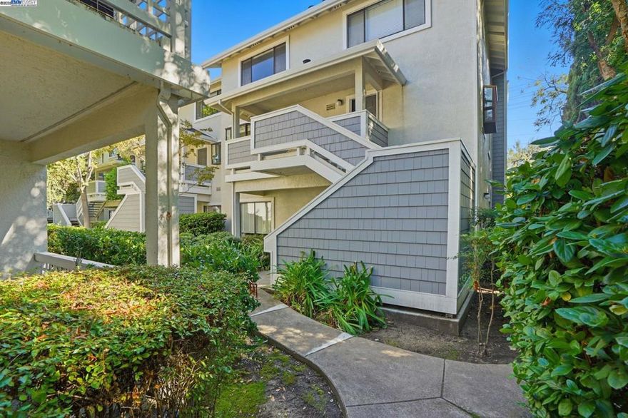 Welcome to Ashford Court — A Premier Condominium Community in Walnut Creek  This exceptional and privately situated unit offers a rare combination of comfort, style, and location within one of Walnut Creek’s most desirable communities. Overlooking the scenic Iron Horse Trail, this beautifully updated residence features a thoughtfully designed floor plan, soaring ceilings, and an abundance of natural light throughout.  Enjoy the privacy of two balconies, including one directly off the primary suite—ideal for quiet mornings or unwinding in the evening with views of the Iron Horse Trail. A second balcony, located off the spacious family room, provides the perfect setting for outdoor dining or grilling.  Additional highlights include in-unit laundry, a cozy fireplace, and efficient use of interior space. The home is part of a secure, gated community with amenities such as a sparkling pool and a detached garage for added convenience.  Located in the top-rated Walnut Creek / Acalanes school districts and just steps from Walden Park and the Iron Horse Trail, this home offers immediate access to BART, major freeways, Bay Club, and the premier shopping and dining destinations of Downtown Walnut Creek.