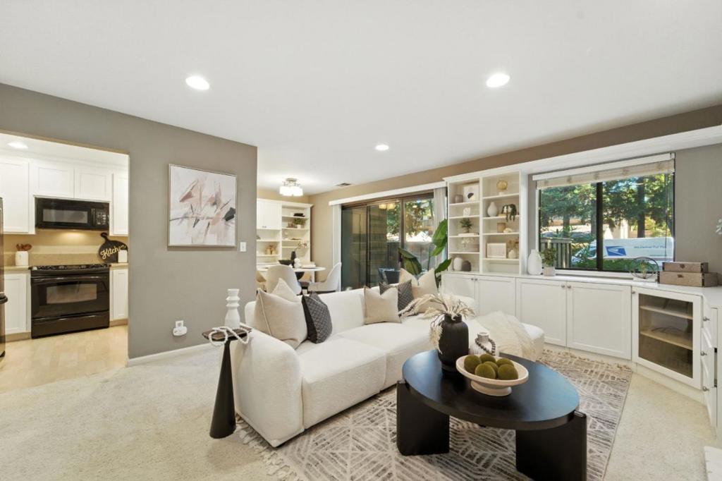 Modern comfort meets everyday convenience in this beautifully updated ground-floor condo in Blossom Valley! This stylish 1-bedroom, 1-bath home features an open layout with a cozy fireplace, custom white cabinetry throughout the home, and a spa-like bathroom with designer finishes. Enjoy in-unit laundry, central A/C, and your own private patio overlooking lush landscaping. The resort-style community offers a sparkling pool and spa. Unbeatable location just steps from Village Oaks shopping and dining, and minutes to major freeways for easy commuting. Move-in ready and perfect for first-time buyers or investorsdont miss this one!