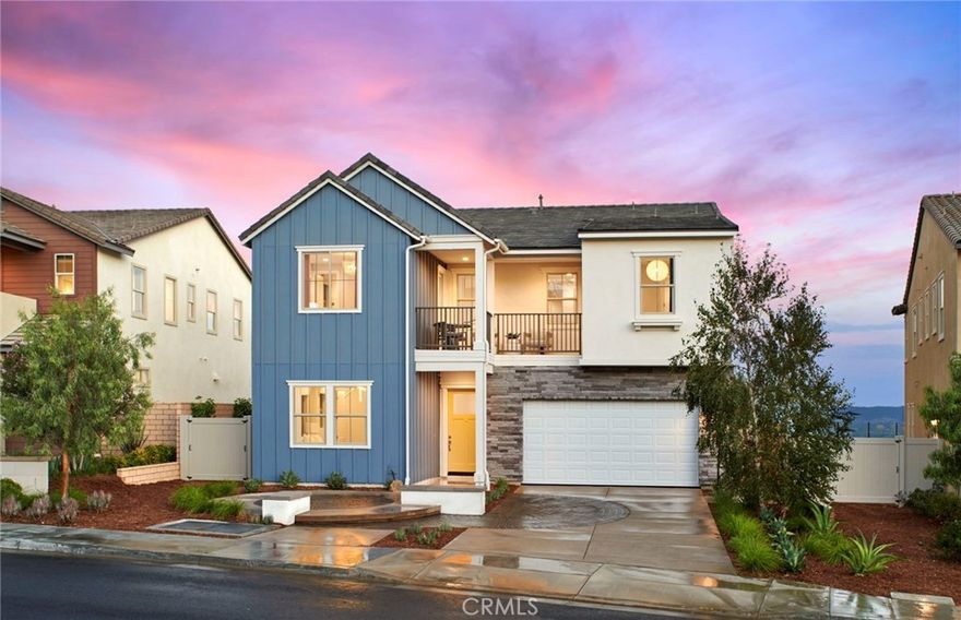 Featuring an open floor plan with modern, detailed upgrades, this Plan 2 model is ready for move-in! This home boasts beautiful floating staircase & Wolf appliances. Breathtaking city view with an entertainer's backyard to enjoy! 



-Three panel slider

-Floating staircase

-First floor bedroom suite

-Balcony

-Front exterior balcony

-Outdoor fireplace
