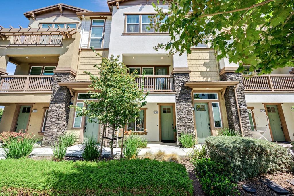 Welcome to Enclave at Mission Falls Sierra Collection. This Walnut Plan 6 is a 3-story, southwest-facing townhome-style condo with 2,035 sq. ft., 2 bedrooms, 2.5 bathrooms, a den, elevator, covered deck, front porch, and 1-car garage. Features include custom wood cabinetry, granite countertops with 6" backsplash, Whirlpool stainless steel appliances, washer & dryer, Shaw carpet, craftsman-style doors, and LED lighting. Additional upgrades: smart home system, solar, tankless water heater, and dual-zone HVAC. This is a relaxed 55+ Community. The buyers do not have to be 55. Please ask for additional details.