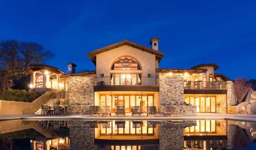 Perfectly situated on a stunning 52± acre promontory home site in the private Santa Lucia Preserve rests this elegant property in the Carmel sun with everything you can imagine and more. With breathtaking panoramic views of mountains overlooking the valley, this remarkable estate features a 9,696± sq.ft. main residence, plus a guest house with two en-suite bedrooms, and a caretakers unit with two bedrooms and two baths with a full kitchen. The luxurious five bedroom, six full and two half bath main house has soaring ceilings with hand hewn beams, walls of windows, a chefs kitchen with a large island and breakfast nook, dining room, luxuriant primary bedroom suite with a spa-like bath and private hot tub, two offices, billiards room, home theater and more. Additional amenities include a sparkling infinity pool with gorgeous views, outdoor fireplace, tennis and basketball sport court, bocce ball court, raised beds for gardening and garage space for 12 cars. This impressive property is located minutes from the top-rated and world-renowned Tom Fazio designed golf course. The dramatic architecture merges the perfect combination of exclusive country living with privacy, numerous entertaining options, and promotes an active lifestyle routine behind the secure gates of The Preserve.