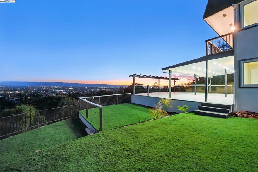 Perched at the end of a private street in the prestigious East Foothills this extraordinary custom home offers sweeping panoramic views & exceptional privacy. The heart of the home features a fully renovated eat-in kitchen. Top-of-the-line ss appliances including a commercial-grade six-burner gas range. Oversized island provides ample prep space & additional storage, making this kitchen as functional as it is beautiful. The open-concept family room connects seamlessly to the kitchen, creating an inviting space for gatherings. The primary suite includes two separate closets, & a spa-inspired bathroom complete with a jetted soaking tub. The immense backyard offers easy-maintenance artificial turf, stamped concrete, and mature lemon, orange, and olive trees, a dream for garden lovers. With space for a pool or garden beds, the potential is endless. Detached office & full bath. Over 900 sf of decking with ample storage underneath. Many living options with the bedroom/bath layouts. Minutes from all conveniences. Views:  Downtown, Ridge