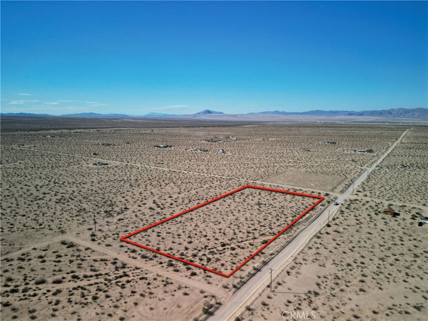Amazing 5-acre parcel with expansive views, close to water and power, and priced to sell! Located in the popular Desert Heights area of Twentynine Palms, California, this property is just minutes from downtown Twentynine Palms, which is home to unique local shops and exquisite dining. It is also a short drive to the famous Joshua Tree National Park and the Indian Cove Campground! This property is primed and ready for you to make your dream of a unique desert getaway a reality. 

The original concrete slab foundation from a previous cabin is intact, and the owner has already filed for a legal address, bringing you one step closer to building! Water and power? No problem! Utilities are in the street and ready to be connected. Surrounded by breathtaking panoramic views, this is the ideal spot to create your vision of a desert home. Don’t miss out on this opportunity—call today!