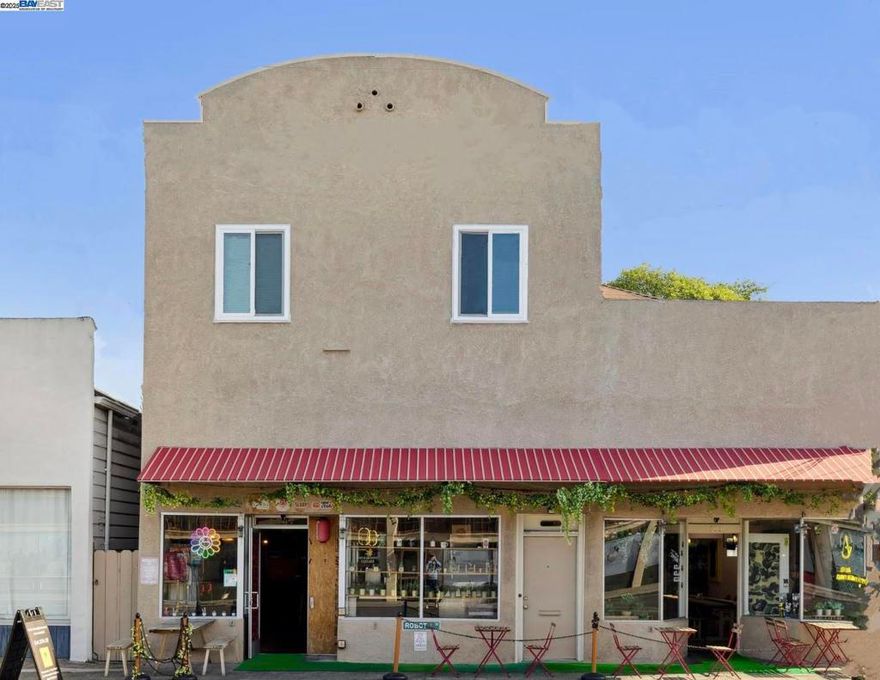 This unique 3-unit mixed use property is located in the heart of City of Alameda w/ an excellent walkability and exuberant vibes. Steps to Grand Street where is a showpiece of elegant architectural styles. The property is a true gem in between the choicest and prettiest residence district and the vibrant commercial district. Professionally managed/ tenant fully occupied building with a rental income at $124,285/ year until May 2025.  Unit 1707: SAGA Kitchen, 2,460 sqft. Unit 1707B: Residential 3bd, 2bathrooms, 1,397 sqft. Unit 1709: SAGA Kitchen, 743 sqft. All units are in great conditions. All tenants pay their utilities. Ample storage areas in Attic and Basement. Private 2-car Driveway Parking.