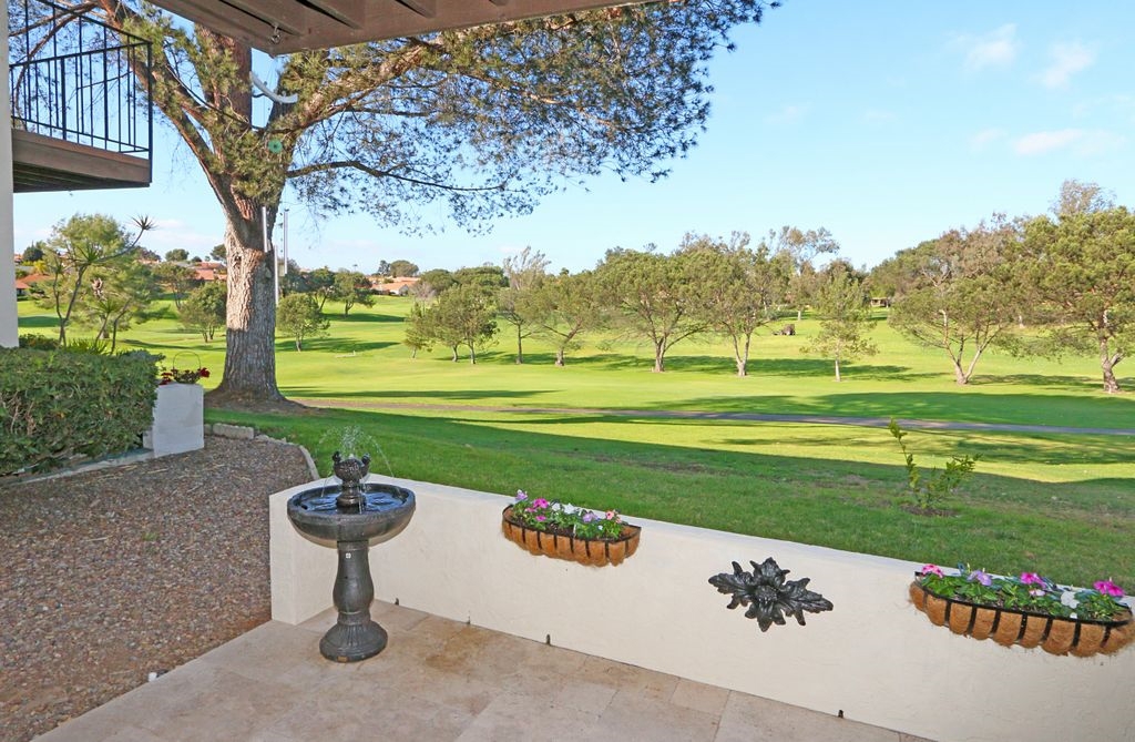 Enjoy sweeping views of the Oaks North Golf Course from the patio, living room, den and master bedroom of this two-bedroom home. White cabinetry and crisp Corian countertops and sink make this kitchen light and bright. Dual-pane sliding doors and windows, upgraded bathrooms make this home move-in ready. Conveniently located close to the Oaks North Golf Course and Oaks North Community Center with lawn bowling, swimming, tennis, pickle ball, spa, library and exercise room. Oaks North is a 55+ community. Neighborhoods: Oaks North Complex Features: ,,,,,, Other Fees: 450 Sewer: Sewer Connected Topography: LL
