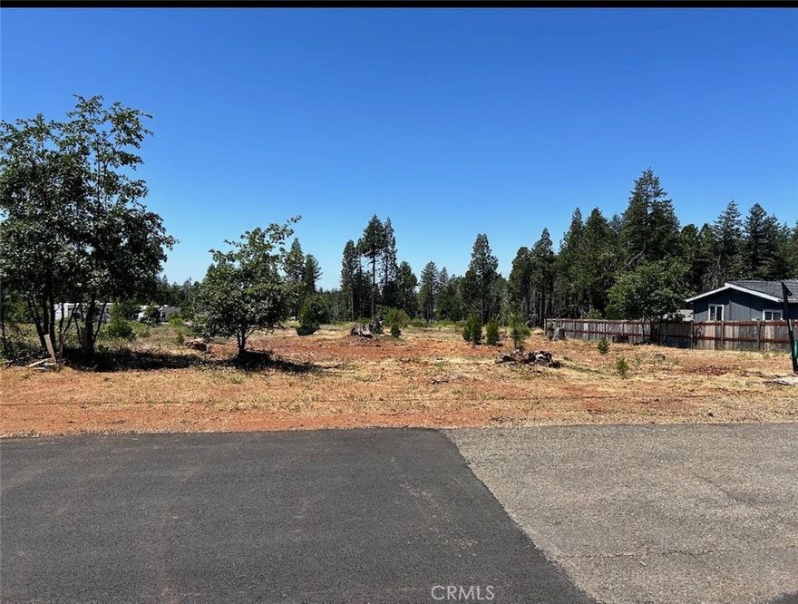 Fantastic Opportunity to Build Your Dream Home!
Discover this level, build-ready vacant lot situated in a desirable area surrounded by some newly built homes, offering a fresh and welcoming neighborhood feel. Conveniently located just minutes from everyday essentials grocery stores, restaurants, and local services are all close by.

Enjoy the best of the region with Paradise only 10 minutes away and Chico just around a 25 minute drive, giving you quick access to shopping, dining, and outdoor recreation while still maintaining a peaceful residential setting.

Whether you're planning your forever home or an investment build, this well-positioned lot offers excellent potential in a growing community. Come bring your vision and start building your dream home today!