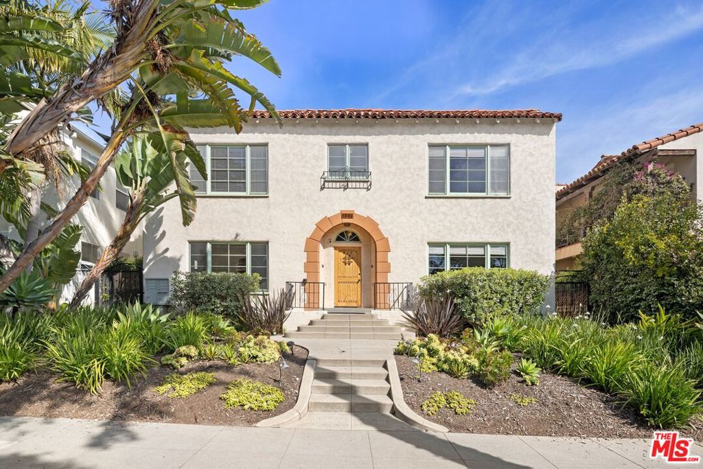 Nestled in one of Santa Monica's most sought-after neighborhoods, 827 12th Street is a well-maintained Spanish-style gem that embodies the quintessential SoCal lifestyle. Just half a block south of Montana Avenue, residents enjoy easy access to premier boutiques, world-class dining, and top-tier wellness destinations. With the beach and Downtown Santa Monica less than a mile away, this property offers the perfect balance of relaxation and convenience. The building is comprised of (4) spacious 2-bdrm. 1.5-bath units and (2) 1-bdrm. units, with the 2-bed units averaging approx. 1,350 SF and 1-bed units approx. 525 SF. Renovated interiors feature wood flooring, quartz countertops, stainless steel appliances, and updated cabinetry and tilework. Bright, airy layouts and modern finishes make these units highly desirable in an area known for attracting high-net-worth tenants who take pride in their homes and community. The property is surrounded by lush landscaping, offering a tranquil communal courtyard for residents to enjoy. Additional amenities include five private 1-car garages, ensuring ample parking and convenience. This is a rare opportunity to own a turnkey investment in one of the most affluent and high-demand rental markets on the Westside. Don't miss your chance to secure a timeless asset in Santa Monica's most coveted location.