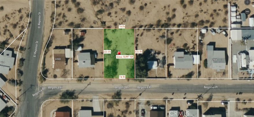 Build your dream desert retreat on this 9,000 square foot lot located on Begonia Place in Joshua Tree Village. This flat and easily accessible parcel offers water and sewer connections already available, making it one of the more build-ready lots in the area. Surrounded by natural beauty and wide-open skies, this property sits on a quiet street just minutes from downtown Joshua Tree’s shops, restaurants, and local art scene. With residential zoning and utilities in place, it’s the perfect spot for a full-time home, vacation getaway, or long-term investment. Enjoy stunning desert and mountain views, easy access to Joshua Tree National Park, and the relaxed lifestyle that makes this high-desert community so special. Opportunities like this rarely come up—secure your piece of Joshua Tree today.