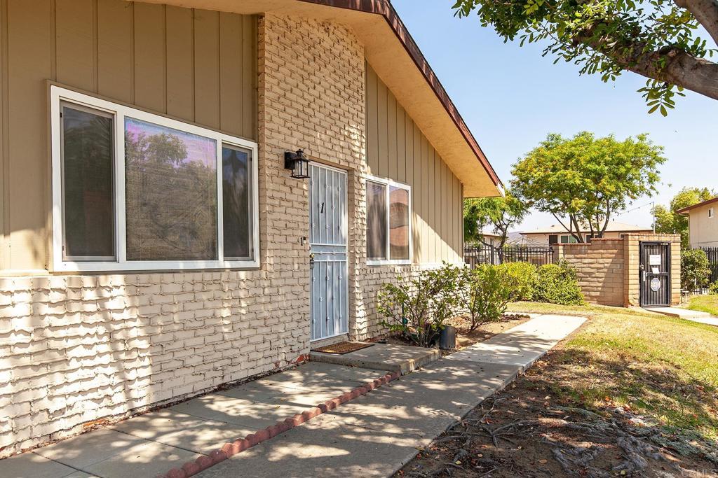 Fabulous single-story unit in a prime Santee location! Just a block from Town Center Shopping, Restaurants and Trolley, this home has all the conveniences of city living while nestled in a charming, tree-lined neighborhood. This VA approved home is on a quiet cul-de-sac of the Mission Greens community with the sparkling pool just steps from the front door. Kitchen includes microwave, gas range and dishwasher. Easy and secure parking in a shared garage with garage door & ample storage plus an assigned space in the driveway and additional parking as available out front. Don’t miss this rare opportunity to own a highly sought-after Mission La Vega single-story unit in an unbeatable location with long-term value and sustainability!