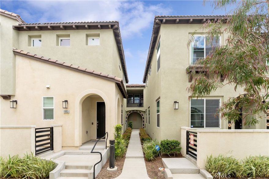Welcome home to 11059 Prism located in the Homecoming at the Resort community, featuring 3 bedrooms & 3 bathrooms. In the upscale 41-acre residential community, experience true resort living at our 14,554 sq. ft. clubhouse, The Club, offering an array of perks to relax, have fun and enjoy your best life. Experience true relaxation at our heated beach entry pool while hanging out in your very own cabana. The Fit and Yoga Studio features a TRX system and CrossFit-type workout areas for both strength and cardio workouts! So many outdoor activities to enjoy at the Sports Zone and Zen Play Zone, including basketball, pickleball, snookball, ping pong, Connect 4, cornhole, and more! Work from home at The Chat, a co-working space with reservable private meeting rooms. At The Arena and The Hangout, host a game night in our screening room. The Deck, our outdoor rooftop amenity, provides amazing views with a cozy fireplace. Our four-legged family members can play all day at Wags Park then clean up at the spa. Have a night out at the Outdoor Social Garden with barbecues and an outdoor amphitheater. Discover your neighborhood with borrow and rent a bike available. GigaBit Community offering super-fast connectivity. Enjoy retail and dining at Victoria Gardens and Ontario Mills. Onsite Lifestyle Director creating VIP resident events throughout the year. Commuting is a breeze with Metrolink, the 10, 210, and 15 freeways and Ontario International Airport nearby.
