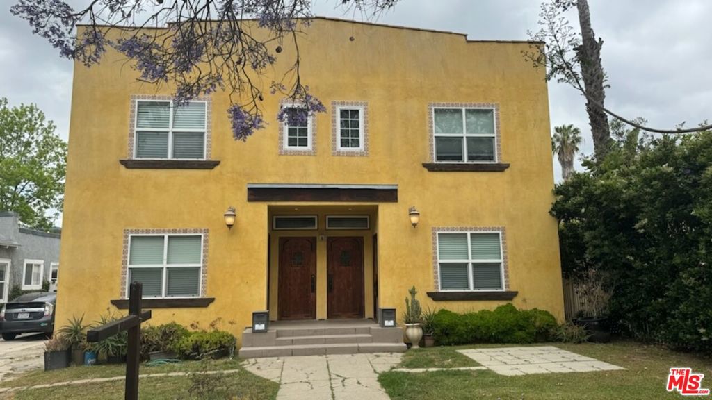 Charming 4-Unit Apartment Building in West Hollywood. Three Units are 1-Bedroom/1-Bath and One Unit is 1-Bedroom/1/Bath + DEN (built as owner's unit but is currently rented). The entire building was fully remodeled about 15 years ago and is very well maintained. The interiors are freshly painted, solid real maple wood floors, (two units have newly refinished floors), Milgard dual pane vinyl windows is all units, blinds installed on every window. Each unit has a large living room, dining room and an ample kitchen featuring maple cabinets with granite countertops, stainless stove/oven, dishwasher & refrigerator. A tankless gas water heaters for each unit and each unit has central AC/Heat. All bathrooms feature larger shower stalls. All bedrooms have sliding glass doors to private decks. Each unit has a walk-in closet in the bedroom with stacked washer/dryer inside closet. Two 2-blocks from new Trader Joe's, WFB, several restaurants, a few blocks from newer Sprouts grocery, parks nearby. Great location, friendly building. Building has been 100% occupied for 15 years. Lot is prime for adding ADU (2) at the back of the lot. Perfect for owner user or investor. ONE Lower unit can be delivered vacant if an owner/user would like to move in. Five car older garage is not currently used, but likely location for adding 1 or 2 ADUs.