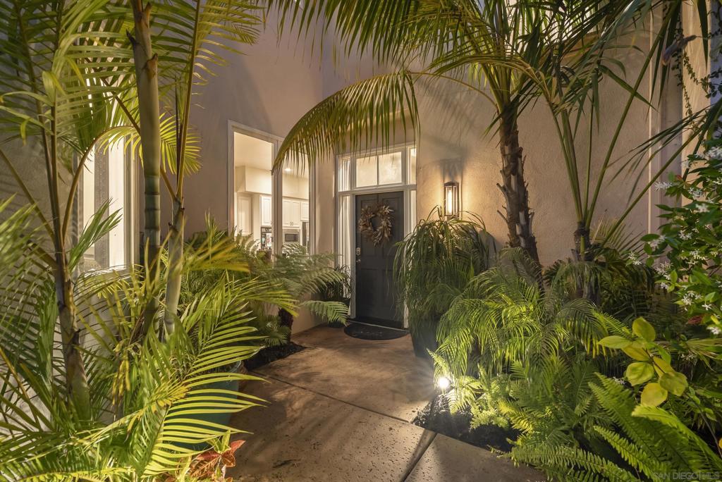 Exquisite Mediterranean home features soaring ceilings, floor to ceiling glass windows, and a large backyard entertainment space serving up our easy Southern California indoor/outdoor lifestyle. Come home to lounge on the terrace or to pamper yourself in either of the ensuite baths. Set behind community gates on the La Jolla Farms bluff for year-round enjoyment of our ocean climate. Secured behind the gate community of Blackhorse, at an exceptional value!