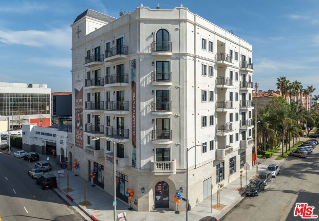 As you approach Le Noble Apartment Homes in La Brea, the first thing you'll notice is the timeless elegance of its architecture. The building, an epitome of European design, immediately sets itself apart with its ornate details, striking facades, and classic symmetry. Every aspect of the structure seems to whisper stories of Parisian grandeur, right here in the vibrant heart of La Brea. Le Noble offers one-bedroom, two-bedroom and penthouse apartments with secure gated parking and array of amenities including: fitness center, bbq/picnic area, pet/dog run to name a few.