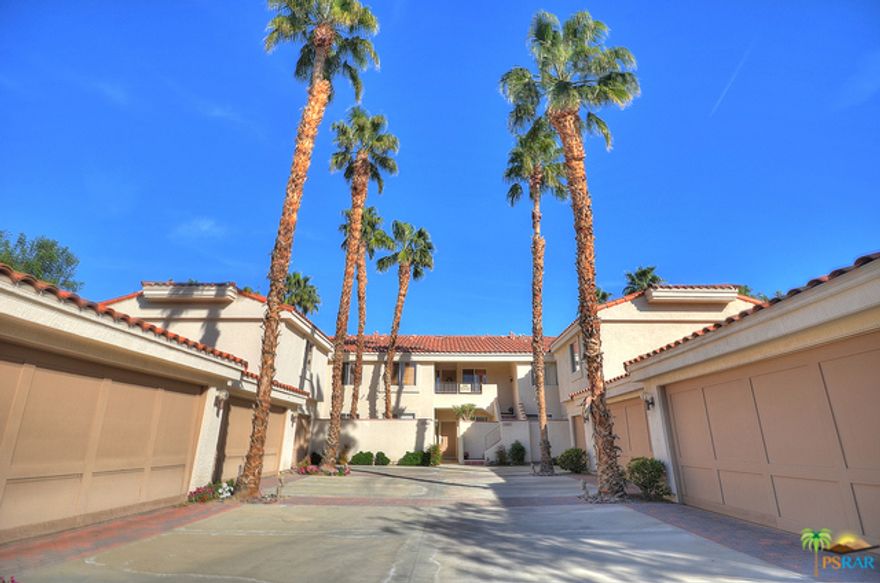 This lovely 2 bedroom 2 bath condo is the perfect golfer's retreat and is very well priced. It is nearly 1300 feet in size and offers a well designed and comfortable floor plan. Enjoy a beautiful view of the Jack Nicklaus Tournament course whether you're inside or on the lovely patio. No stairs to climb! Also a spacious two car garage with additional street parking offers you plenty of room for the car, golf cart and storage. Lots of pools and spas, and one is conveniently across the street. This Medalist model is in very nice condition so you can move right in or use it as a lease immediately.