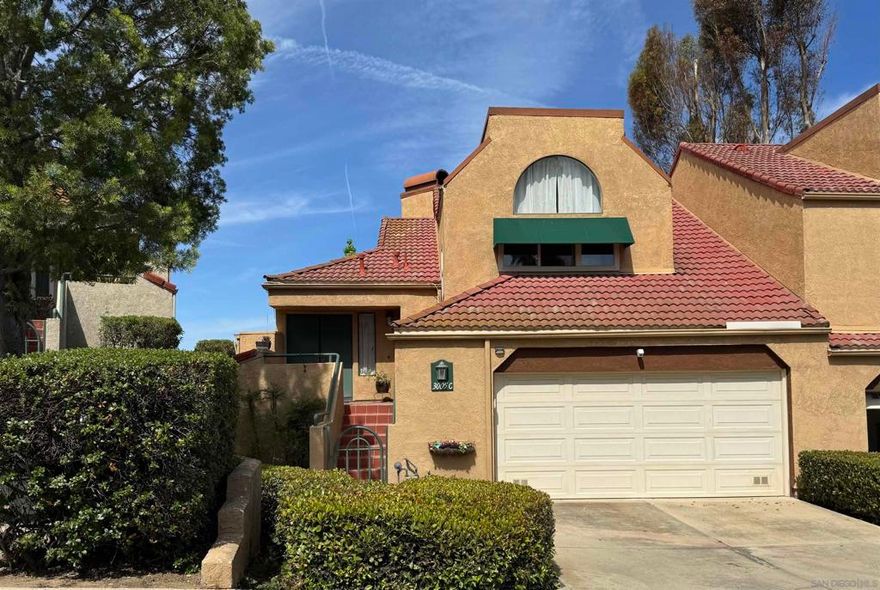 First Time on the Market – A Rare Gem in Las Brisas! Step into beauty and comfort in this beautifully updated end-unit townhome, nestled in the highly sought-after Las Brisas Community. With only one shared wall and lush, mature trees lining the streets, this home offers a sense of privacy and serenity. Inside, you’ll be greeted by high ceilings and an abundance of natural light in this spacious residence. The remodeled kitchen features upgraded cabinetry, and a custom ceiling design that adds a unique flair. Upgrades abound—dual-pane windows and sliding doors, a recently renovated primary bathroom with a new vanity and walk-in shower, and a large walk-in closet. Rich Brazilian Tiger Wood flooring adds warmth and sophistication to the stairs, stair landing, and the luxurious primary bedroom, which also boasts its own private patio. The living spaces are both inviting and open. Cozy up by one of two fireplaces—one in the family room and one in the formal living room. Entertain in style in the formal dining room under a cathedral ceiling or step out onto the balcony off the family room and soak in sweeping city views. Additional highlights include an upgraded AC and a newer water heater; and attached 2-car garage with opener. This is a gated community with security patrol for peace of mind. There is plenty of guest parking and this location is near the community pool with close access to shopping, dining, and easy freeway access. Don’t miss your chance to own this exceptional home in Las Brisas.
