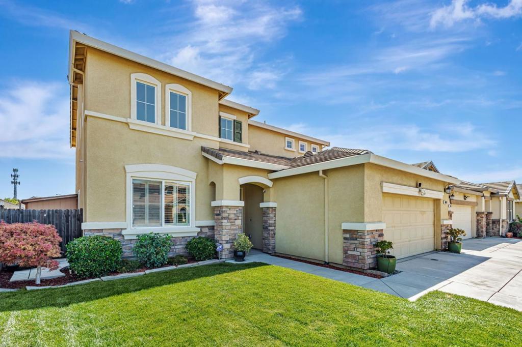 Step into spacious serenity with this stunning 2-story Northbrook home featuring soaring 10-foot vaulted ceilings. Elegant staircase for a grand entrance. Modern granite kitchen islandperfect for gatherings. Ceiling fans in every room for year-round comfort. Your Private Outdoor Paradise: Expansive backyard with a park-like vibe,Playground for hours of family fun, Fruit trees offer fresh pickings from your own garden, outdoor kitchen and BBQ for unforgettable weekends, Covered patio with ceiling fanstay cool while you entertain. No HOA! Enjoy the freedom to truly make this space your own. Located in the highly sought-after Lodi School District, this home promises great education options for growing families. An Incredible Price for an Unbeatable Value! Dont miss your chance to own this dream home in the vibrant Northbrook community.