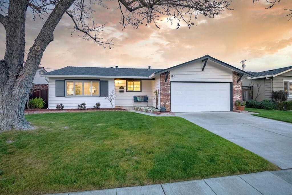 Charming Cambrian home in a desirable cul-de-sac location offers 1,475 sf with 3 bedrooms and 2 bathrooms on a 6,000 sf lot. This beautifully remodeled, single-story home boasts bright and open living spaces featuring large picture windows and hardwood floors throughout. Remodeled chefs kitchen features granite counters with complementing tile backsplash, two breakfast bars, a built-in breakfront, ample cabinetry with pull out shelving and soft close doors, and high-end stainless steel appliances. The family room is highlighted by a an inviting fireplace with stone surround, custom-built shelving and cabinetry, and sliding glass doors extending to the backyard. Nicely landscaped front and rear yards with a large back lawn and covered patio that are perfect for entertaining or quiet enjoyment. New roof and A/C in 2022. This sought-after neighborhood is close to an array of dining options, shopping, and entertainment venues. Additionally, the residence enjoys close proximity to schools, local businesses, health and wellness facilities, and major freeways.