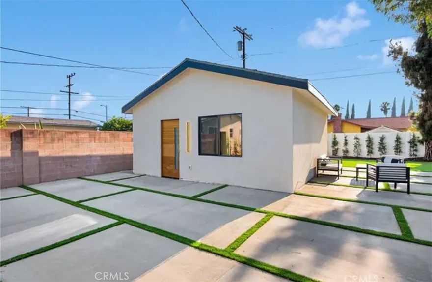 Newly built in 2025, this one-bedroom, one-bath ADU offers a private entrance and a fenced backyard for added privacy. The home comes complete with brand-new appliances, including a washer, dryer, and refrigerator, with all utilities included in the price. The bright and open living area is filled with natural light from a large window and showcases a modern kitchen with light wood cabinetry, quartz-style countertops, and stainless steel appliances featuring a gas range, built-in microwave, and refrigerator. Recessed lighting adds a modern touch throughout. Be the first to enjoy living in this newly built ADU. Ideal for one or two occupants.