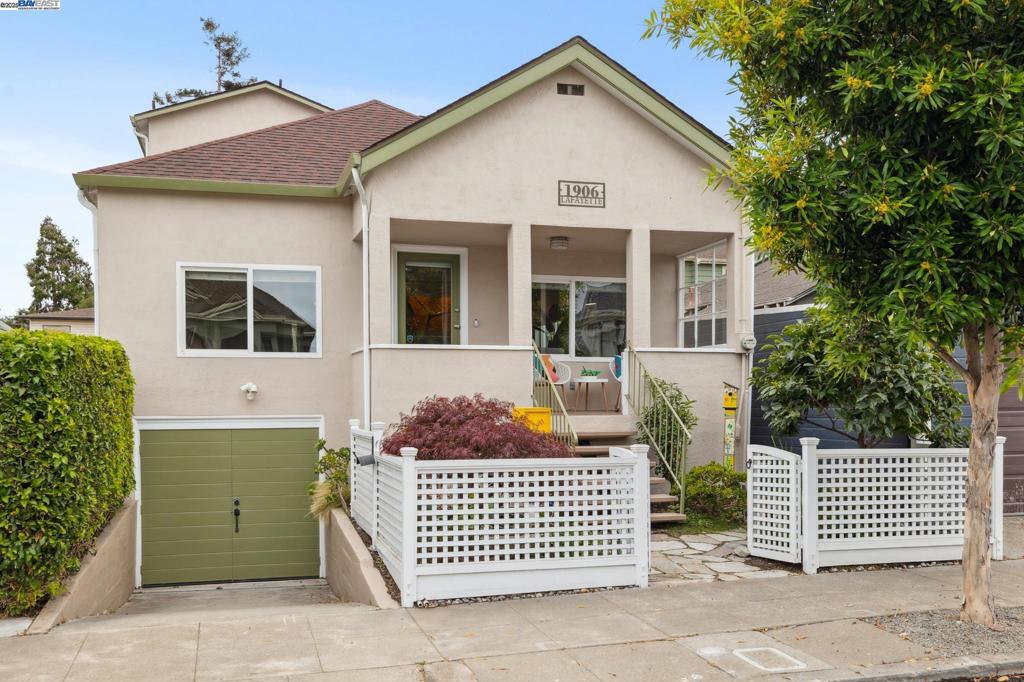 The tall ceilings and great layout of an older home, with the modern features you want, like AC, dual paned windows, updated bathrooms, tankless water heater, automatic sprinklers and gorgeous wood floors. Plus a few surprises you're going to love. The garage and part of the basement have been finished with space for a gym and an office, plus a third new bathroom. Tons of storage has been built into the two long walls of the garage/basement, with built-in cabinetry, and a storage alcove in the back. Landscape design makes the most of the front and back yards, lush and welcoming. This ultra move-in ready home is just what you've been looking for, so swing by, and walk through this sunny, comfy house you will want to call home.