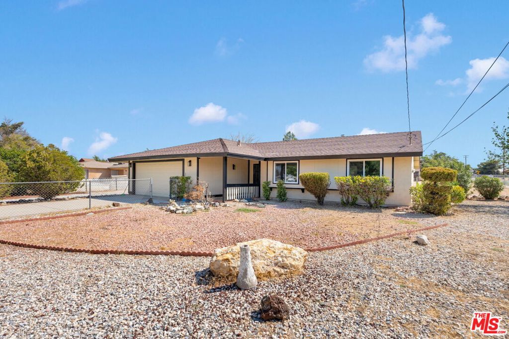 Beautifully updated 3 bed, 2 bath home on a spacious 0.46-acre corner lot in Hesperia with RV parking. Approx. 1,330 sq ft of living space, new vinyl flooring, fresh interior and exterior paint, bright recessed lighting throughout the house, quartz countertop, new dual-pane windows, and ceiling fans for year-round comfort. Functional layout with an open kitchen to entertain your guests. Plenty of room for outdoor entertaining, or future expansion. Don't miss this move-in-ready home in a great location!