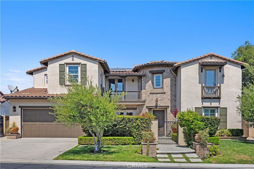 Nestled in the prestigious gated enclave of Rancho Madrina, this stunning Mediterranean residence blends timeless elegance with comfort. Positioned on a private cul-de-sac, the home features 4 bedrooms plus an office and loft, with 4.5 bathrooms — each bedroom enjoying its own private bath. A highly desirable main-level suite enhances its appeal. The layout is ideal for a luxury lease lifestyle, with a gourmet kitchen boasting high-end appliances and a large island that flows seamlessly into the family and dining areas. The serene primary suite offers a spa-like retreat with separate vanities, a generous walk-in closet, and a scenic balcony overlooking the surrounding hills. Outdoors, a private yard with built-in BBQ invites alfresco dining and relaxation. This exceptional property is within walking distance to Marbella Country Club and nearby restaurants — all while being just minutes from equestrian trails, top-rated private schools, world-class beaches, major highways, and historic downtown San Juan Capistrano. This amazing fully furnished short or long term luxury lease opportunity won't last long!