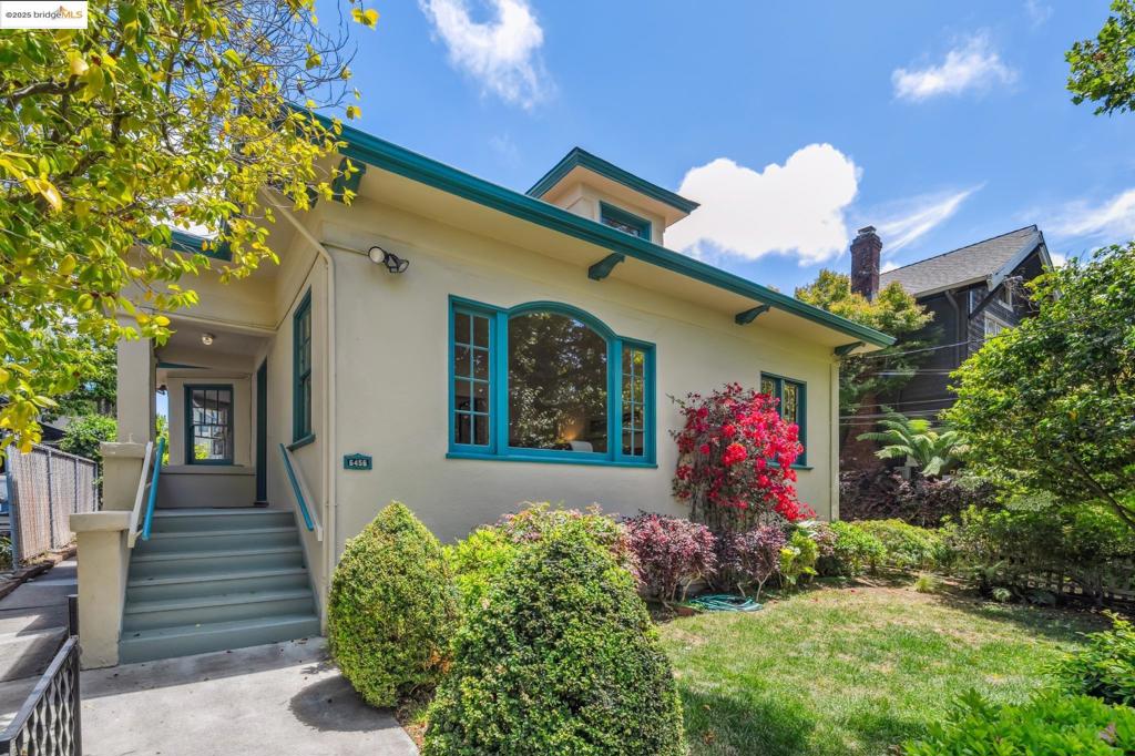 6456 Hillegass Avenue is a charming residence nestled on one of Rockridge's most picturesque tree-lined blocks. This delightful home features a lovely single-family residence in the front, boasting three spacious bedrooms and two full bathrooms, as well as a duplex in the back. Step inside to find gleaming hardwood floors and a spacious living room that offers serene views of the beautifully landscaped front yard. There is a formal dining room, highlighted by elegant bay windows and a welcoming fireplace. The large eat-in kitchen features a 36" gas stove and dishwasher. Practical touches include a laundry room with hookups, convenient off-street parking in a carport, and additional storage space. This residence ensures modern comfort and style. This home offers unparalleled convenience. The duplex features two two-bedroom units, storage, and a backyard. It is one house away from the Berkeley border, one block away from College Avenue shops and fantastic restaurants, and within a few minutes' walk to Rockridge BART, UC Berkeley, and offers easy access to the freeway & other public transportation.