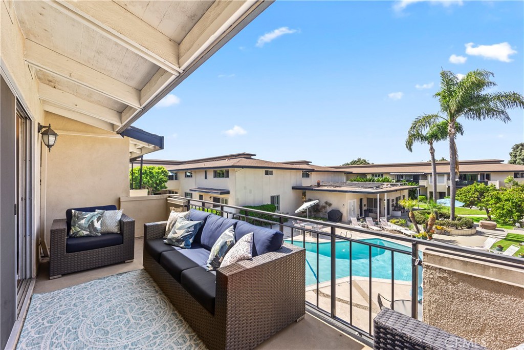 Here is your chance to own a gorgeous top floor home in a highly sought after gated community. Rarely does a unit in this complex become available, especially one with a massive balcony deck overlooking the pool area. This large 2 bedroom 2 bath home is in excellent condition and move-in ready. No expense was spared updating almost everything, installing new flooring, painting the entire unit, and preparing this home for the next lucky owner. Enjoy the abundance of natural light cascading into the fresh interior of the large living space, entertain guests in the separate dining area, on the deck, or out by the pool and community room. This unit is complete with a wonderful kitchen, plenty of storage, a primary bedroom suite, second bedroom and guest bathroom, all in a quiet and secure community. It is conveniently located near upscale restaurants, shops, Madrona Marsh, Farmers Market at Wilson Park, and the Del Amo Fashion Center. One garage space, and private storage is included with the property. This extremely affordable opportunity is known as a Stock Cooperative (Co-Op) and allows the buyer to benefit from acquiring a beautiful property which would normally be much more expensive. The process of obtaining approval from the management company to get ownership is very simple. More details are available on request.
