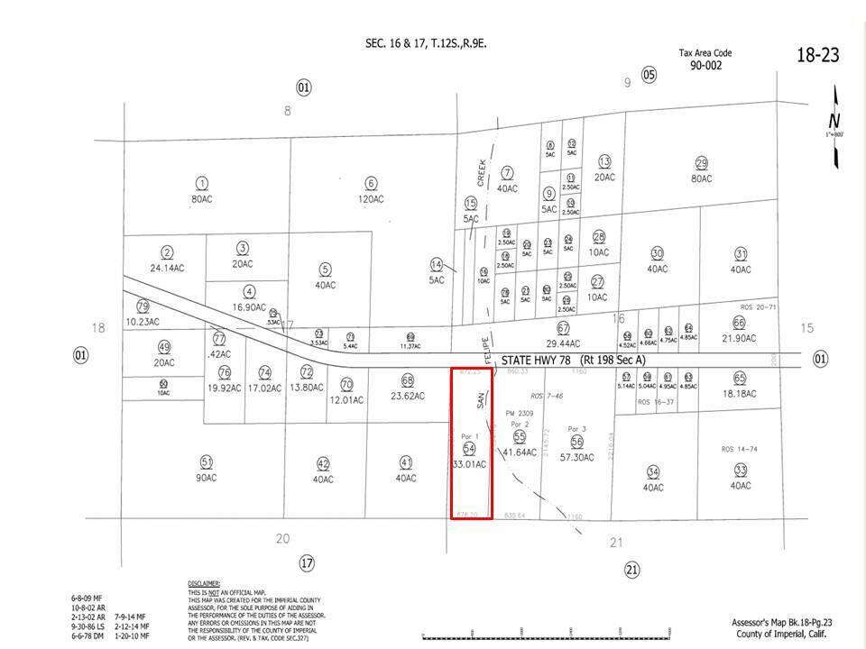 2189 Hwy 78 - 33 Acre Ocotillo Well