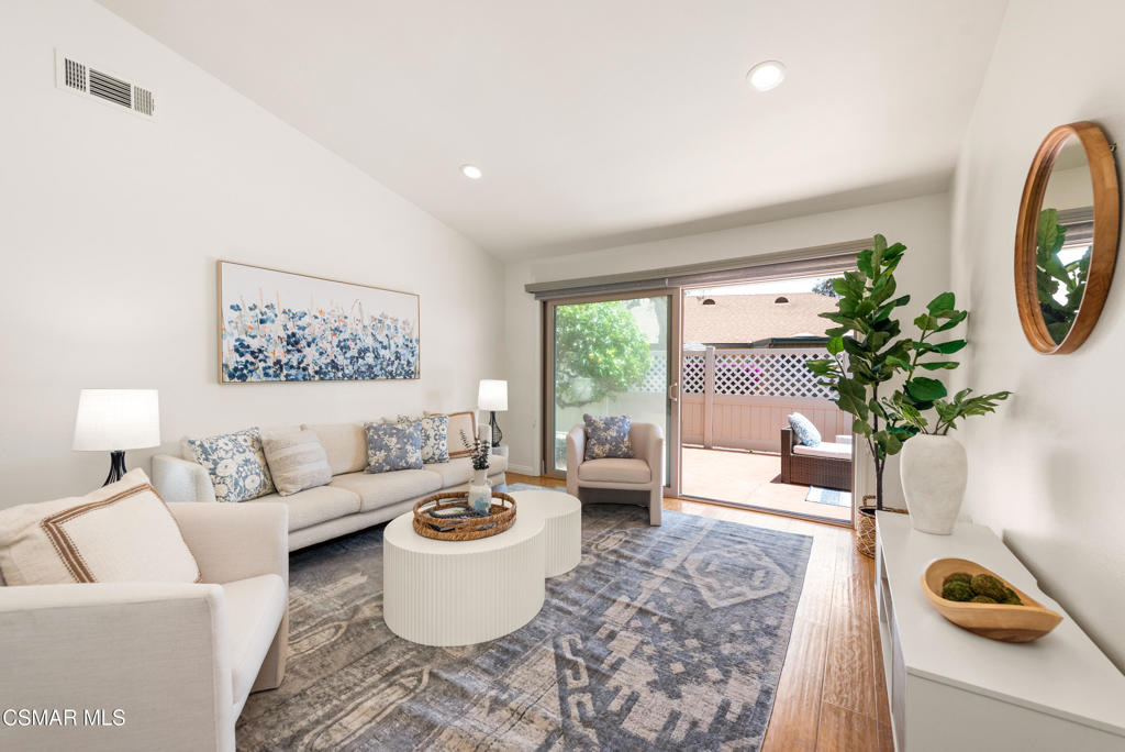 Experience the ultimate 55+ lifestyle in Leisure Village -- A stunning El Dorado model awaits! Welcome to Leisure Village, one of Camarillo's most coveted 55+ communities, perfectly nestled between Los Angeles and Santa Barbara. Known for its idyllic weather -- often compared to the South of France -- and its vibrant, active lifestyle, this community offers resort-style living with everything you could desire just steps from your door. Situated at the end of a peaceful cul-de-sac, this beautifully updated El Dorado model is thoughtfully designed for comfort, style, and ease of living. With vaulted ceilings in the living room and an abundance of natural light, the spacious floor plan features 3 bedrooms and 2 bathrooms, plus a formal dining area, a cozy eat-in kitchen, and a versatile sunroom/office (3rd bedroom) perfect for hobbies or quiet reflection. Recent upgrades elevate every corner: elegant wood-like flooring flows throughout, fresh interior paint refreshes the space, and the kitchen shines with stainless steel appliances and granite countertops. Bathrooms are enhanced with updated shower doors, custom vanity lighting and stylish modern finishes. Dual-pane windows, recessed LED lighting, and a solar panel system ensure year-round comfort and energy efficiency. The garage is a standout with ample storage, an EV charger, and a durable epoxy floor covering -- making organization effortless. Step outside to your private, spacious patio enclosed by a charming vinyl fence with lattice detailing, where you'll find a marvelous, fruitful lemon tree adding a touch of nature's bounty to your outdoor space. It's the perfect setting for morning coffee, gardening, or entertaining friends. Leisure Village itself is an unparalleled lifestyle destination offering an 18-hole par-3 golf course designed for all skill levels, an inviting swimming pool and spa for relaxation and socializing, and tennis and pickleball courts to stay active and engaged. The community also features a state-of-the-art fitness center and scenic walking trails, as well as billiards and card rooms for fun and connection. For those who enjoy creativity, arts and crafts studios are available to unleash your artistic side. With over 65 clubs, group exercise classes, and countless activities, Leisure Village fosters a warm, friendly community atmosphere. Plus, the secure guard-gated entry adds an extra layer of convenience and ease for residents and their guests. Camarillo's location provides easy access to the premium shopping outlets, delightful local restaurants and cafes, top-notch hospitals and medical offices, plus scenic parks and stunning natural surroundings. This is more than a home -- it's a vibrant lifestyle waiting for you to embrace. Don't miss your chance to live the best of 55+ community living in Leisure Village.