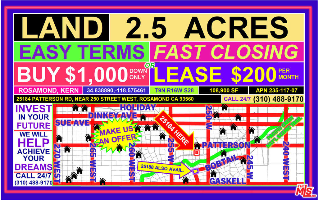 TRACT 2507, LOT 15, RECORD OF SURVEY (R/S) BK 8, P - Land
