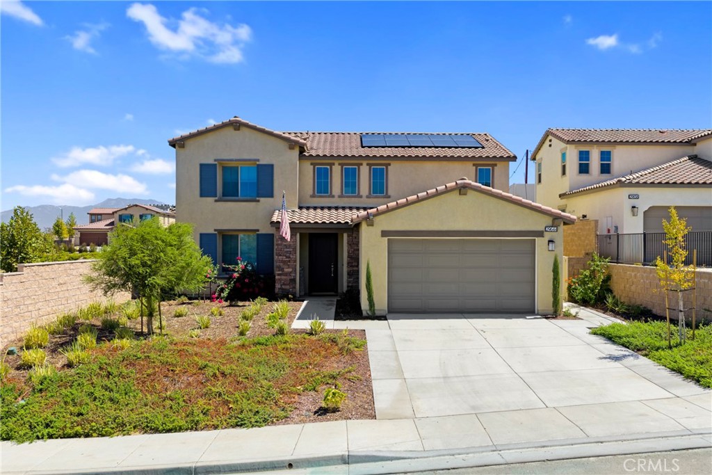 ***PAID OFF SOLAR*** and ***NEW APPLIANCES INCLUDED*** Beautiful 2022-Built Home with Paid Off Solar in Winchester! Welcome to this modern 4-bedroom, 3-bathroom home with a 3-car garage, designed with families in mind. Built in 2022, this property offers energy efficiency with fully paid-off solar and a smart layout perfect for everyday living and entertaining. On the main floor, you’ll love the open-concept design with clear sight-lines from the kitchen to the great room and backyard—so you never miss a moment. The kitchen features upgraded espresso shaker cabinets, granite countertops, and plenty of space for both meal prep and entertaining. A downstairs bedroom with a full bathroom is perfect for guests or multi-generational living. Upstairs, the conveniently located laundry room sits central to all bedrooms, making chores a breeze. The spacious primary suite offers a private retreat with a well-appointed en-suite bathroom and walk-in closet. Step outside to enjoy your own piece of Southern California living. The backyard is complete with low-maintenance landscaping and an aluminum patio cover, creating the perfect setting for BBQs, gatherings, or simply relaxing outdoors. Located in a growing community close to parks, schools, shopping, and dining, this home checks all the boxes for comfort, style, and convenience.