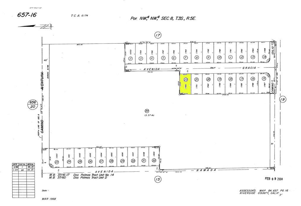 Discover an incredible opportunity to own a prime piece of land on Avenida Gracia in Desert Hot Springs, CA 92240, APN: 657-160-022. This ideally situated lot is nestled in a rapidly growing residential neighborhood just minutes from shopping, dining, and relaxing mineral hot springs resorts. Surrounded by established homes and offering breathtaking views of the surrounding mountains, this parcel provides the perfect blend of convenience and serenity. With easy access to nearby main roads like Pierson Blvd and Palm Dr, you'll enjoy smooth connectivity to local amenities, schools, and parks, all while being just a short drive from the heart of Palm Springs. Don't miss your chance to invest in this highly desirable location with endless potential. ****No soils reports, surveys, etc., have been done. Buyer and buyer's agent to verify all information with the city or county for allowable uses and requirements and rely on their own investigations. **Buyer responsible for checking zoning, utilities, permits and exact property boundaries. ****