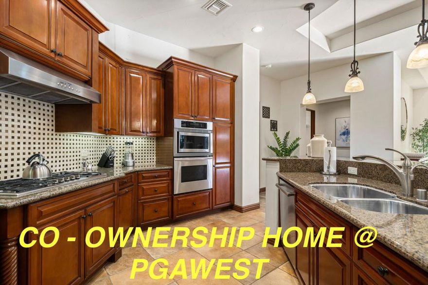 All picturees are of villa 31. Sport Golf Membership INCLUDED!!!!A $33,000 VALUE for sport golf at PGAWESTYour very own a 1/4 undivided deeded interest in a luxury vacation million dollar home at the Residence Club at PGA West! Fantastic opportunity to take advantage, just in time for season. The Club's homes are 3,365 SQ FT which is fully furnished and professionally decorated. Spacious dual master suites, a guest casita with private entrance, a gourmet kitchen, turnkey entertainment systems and high-speed Internet. A great room is perfect for entertaining family or friends. Your private patio includes a private pool, spa, built in- BBQ and fire pit with surround seating - Perfect for enjoying those wonderful desert evenings. On site club amenities include a private clubhouse with fitness, pool, spa, owners lounge, business center and a three putting greens. Owners enjoy preferential golf tee times at 6 courses 3 are private including Palmer, Nickalaus Private and the Weiskopf at PGA West as well as the Stadium,Norman & Nickalus Tournament. You will have access to Fitness, Yoga, Pilates, Pickle ball, Tennis & of course golf.