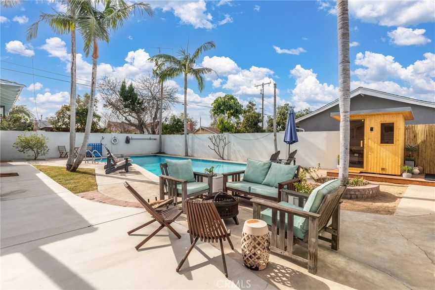 Welcome to 1550 W Palais. A paradise, resort-like property that comes fully furnished and ALL utilities paid for. This 3 bed 2.5 bath home is a move-in, airbnb-like rental having everything you need including all furniture, linens, kitchen/bath essentials, and an amenity filled backyard. Minutes away from Disneyland, CHOC, major fwys, tucked away in a quiet, well kept neighborhood of Anaheim. Enjoy the backyard with oversized swimming pool, sauna, dining area, bbq grill, and fire pit! Not to mention EV charging included! Don't miss your chance on this absolute gem; it won't last!