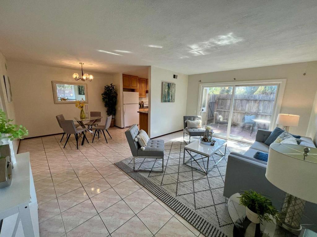 Welcome to the best home in the community! This rare ground-level, corner-unit townhome-style condo offers the perfect blend of comfort and convenience. Featuring 2 bedrooms 1 bathroom and full walk in closet, the home opens to a light-filled living space with direct access to a private patio and yard ideal for outdoor dining, gardening, or relaxing in your own sanctuary. Enjoy the convenience of an attached 2-car garage with direct interior access, interior full laundry/utility room, plus ample guest and street parking right in front of the home, one of the community's best locations. HOA amenities include a pool, spa, playground, with dues covering water, and common-area maintenance Located just steps from Tully Library and minutes from Costco, Eastridge Mall, Vietnam town and many local dining, and parks, with quick access to Hwy 101, 280, and 680 for an easy Silicon Valley commute. An ideal starter home or investment opportunity in a well-kept, centrally located community.