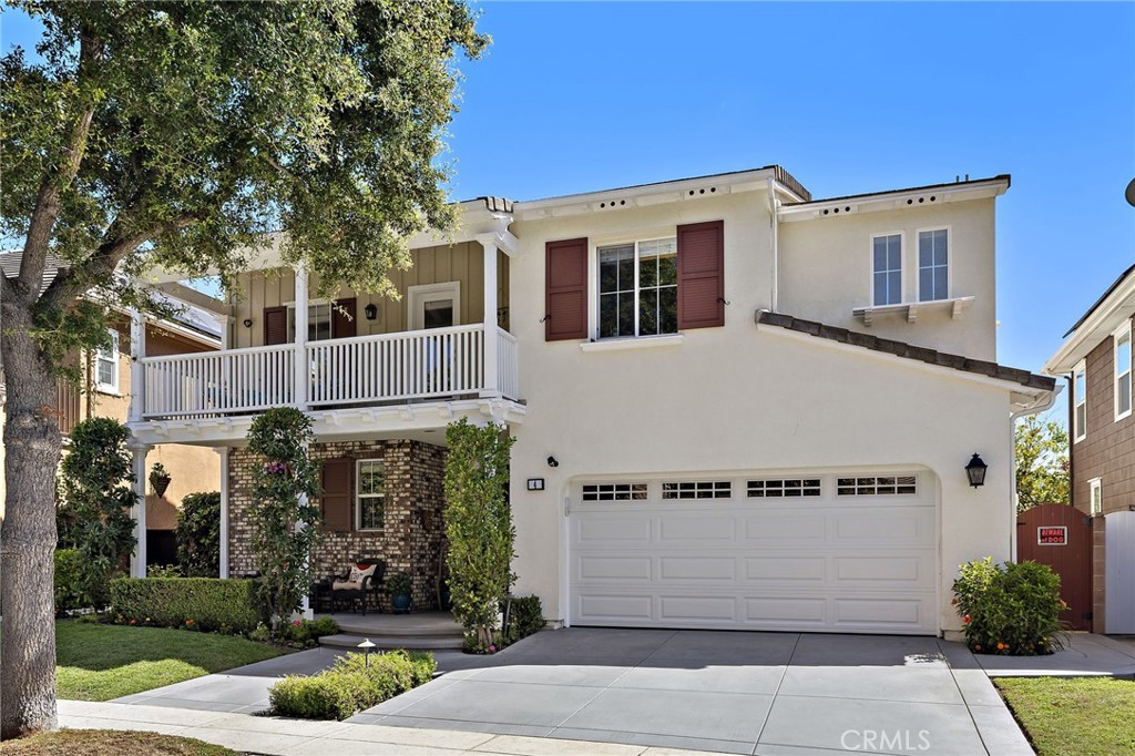 Nestled on a peaceful cul-de-sac street, this spacious 5-bedroom, 3-bath residence offers nearly 2,500 square feet of thoughtfully updated living space filled with natural light and lovely views. Perfectly positioned within walking distance to Hilltop Park, Flintridge Clubhouse and Chaparral Elementary, and just a short stroll to the shopping center for dining and retail, this home combines comfort, style, and convenience. A warm and welcoming curb appeal highlighted with a covered front porch and inviting balcony will greet you to your new home. The heart of the home is the remodeled kitchen, featuring brand-new cabinets with a fresh floorplan, a large island perfect for gatherings, custom tile backsplash, and high-end built-in Dacor refrigerator. New fixtures and lighting create a warm, modern ambiance, while the two-sided fireplace adds charm and coziness to the open living and dining areas. Additional updates: whole-house repipe, elegant moldings, custom window blinds, new garage door and extra storage space under the stairs. The main floor features an optional full bedroom and bath—currently set up as a den — providing versatile space to suit your lifestyle needs. The remodeled full bathroom boasts new cabinetry, countertops, and fixtures, making this area perfect for guests, a home office, or multi-generational living. Upstairs you’ll find 4 large bedrooms including a spacious primary suite with dual closets and a beautifully remodeled bathroom featuring a standalone tub and quartz countertops. The secondary bathrooms are also remodeled with quartz counters, new fixtures, updated lighting, and modern mirrors. A convenient upstairs laundry room, desk niche and charming balcony completes this level. Enjoy Scenic Views from several vantage points in the home, creating a serene atmosphere inside and out. Don't forget the backyard complete with a practical dining area, grass for the kids, fruit trees and pleasant views! Ladera Ranch is renowned for its resort-style amenities including a remodeled water park, hiking and biking trails, clubhouses, pools, and top-rated schools. Don’t miss your opportunity to live in one of South Orange County’s most vibrant and connected communities.