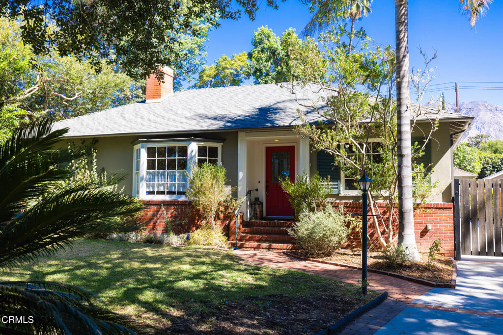 Located on a picturesque, tree-lined street in the desirable Brigden Ranch neighborhood, this pristine traditional home offers timeless charm and modern comforts. Set on expansive landscaped grounds with tall trees and mountain views, the property welcomes you with gleaming hardwood floors, French doors, and elegant crown molding throughout.The spacious floor plan includes a sun-filled living room with a fireplace, a formal dining room, a comfortable family room, and a chef's kitchen featuring a Viking range, refrigerator, microwave, and more. The home offers 4 bedrooms and 2.5 baths, including a lovely primary suite with a walk-in closet, dual sinks, soaking tub, abundant natural light, and garden views. Sliding doors open to a beautiful brick patio, perfect for relaxing or entertaining.Additional highlights include solar panels, an EV charger, washer/dryer, and ample storage. The lease term is 18 months. Enjoy the convenience of being close to the Saturday Farmer's Market, parks, shops, and restaurants--this home truly offers the best of Pasadena living.