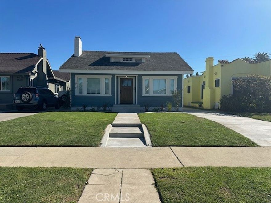 **PRO PHOTOS COMING SOON** Stunning UPDATED 3 bed 2 1/2 bath home on a tree lined street. This home has been beautifully renovated and offers a spacious open floor plan. The kitchen features custom new cabinets, sleek counter tops, full tile backsplash, stylish fixtures, and new stainless-steel appliances. All the bathrooms have new vanities, and fixtures with custom tile work in both the hall and primary bathroom. Other upgrades include new HVAC system, upgraded electrical panel, new energy efficient windows, new doors, fresh interior/exterior paint, new exterior siding, luxury flooring in the living room, dining room, bedrooms, kitchen and laundry, new plumbing and light fixtures throughout, new ceiling fans in the bedrooms and living room, new water heater, new garage door and motor.  Other features include indoor laundry, decorative fireplace in the living room and small basement area for additional storage.  There is a two-car detached garage and long driveway offering additional off-street parking. The detached garage and spacious backyard offer possible ADU potential. Buyer to verify all building codes and ADU guidelines with the city. The enclosed backyard has a cement patio area and spacious lawn perfect for fun and entertainment. Tax rolls show different bed and bathroom count.