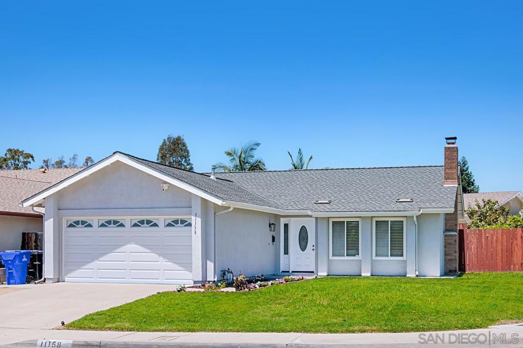 Welcome To This Absolutely Stunning Designer Renovated Single Story Home In The Heart Of Mira Mesa Close To Top Rated Schools. The Private Grassy Front Yard Offers Captivating Curb Appeal And Provides The Perfect Play Area For Children And Pets. Inside You Are Greeted By A Warm And Inviting Living Room With Vaulted Ceilings And Abundant Natural Light. Entertaining Is A Breeze In The Spacious Living Area Which Flows Into A Generous Dining Area And Gorgeous Chef's Kitchen With White Shaker Cabinetry, Sleek Quartz Countertops, Custom Tile Backsplash, A Floating Hood, Upgraded Stainless Steel Appliances, A Pantry, A Center Island With Plenty Of Cabinets, And Designer Marble Look Porcelain Tile Floors. Relax In The Family Room With A Skylight And A Cozy Fireplace Which Opens To A Huge Covered Patio And A Private Fenced Yard With Low Maintenance Landscaping. Enjoy Fresh Figs And Other Fruit From Your Prolific Trees And Enjoy Tomatoes From The Producing Garden. This Beautiful Home Showcases New Interior Paint And Newer Exterior Paint, Recessed Lighting And Hard Surface Flooring Throughout, And Newly Remodeled Bathrooms. Premium Upgrades Include A Newer Roof, Concrete Driveway, And Low E Vinyl Windows. A Relaxing Master Retreat Boasts An Elegant Ensuite Bath, With New Dual Sink Marble Vanity, Faucets, Mirrors, Lights, Shower And Spa Tub. There Are 2 Spacious Secondary Bedrooms And An Elegant Hall Bath. The Attached 2 Car Garage Has A New Epoxy Floor, Newer Garage Door & Built In Storage Cabinets. Walking Distance To Park & School. Close To All. Come Home To Paradise! A Must See!