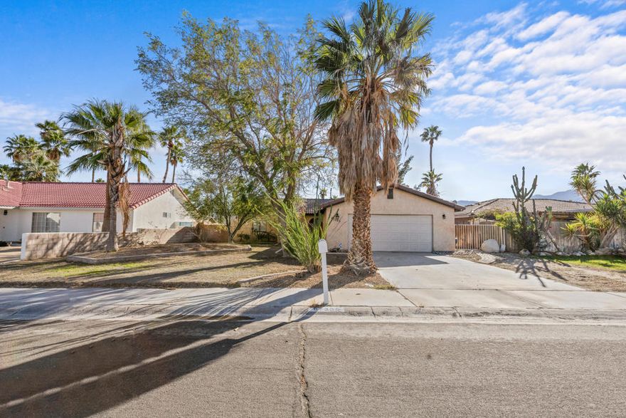 Nestled in the Rio Vista community in Cathedral City, this home offers a blank canvas with endless potential.No HOA dues, giving you more freedom and flexibility to create your perfect space.The home features a bright, open floor plan that flows seamlessly from room to room, creating a spacious and inviting living space.Situated on a large lot, it's ideal for entertaining, outdoor living, and future enhancements.The home needs a little TLC, presenting a fantastic opportunity to customize and design your dream residence from the ground up.A prime location in a great area, bordered by excellent schools, shops, and fantastic restaurants. This home is also surrounded by top rated golf courses and resort style recreation.Conveniently close to Downtown Palm Springs, making weekend getaways and outdoor adventures easy and enjoyable.Schedule your tour today as homes in this area can go quickly.