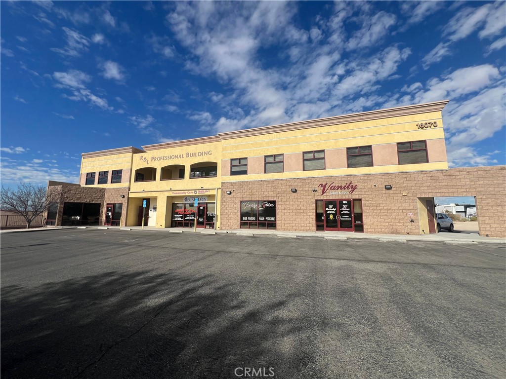FULLY BUILT-OUT MEDICAL. Suite 101 is ±2,997 SF with large waiting room, reception, separate nurse's station, multiple exam rooms, private doctor's office with shower, and other misc. offices and storage. The location is in a prime Professional/Medical area of Apple Valley with immediate access to Highway 18 and walking distance to St. Mary Providence Hospital. Elevator and stair access. The building itself is newer and well-maintained inside and out with front and side parking. Nearby all conveniences including banking, gas, food, coffee, and other professional uses. Current tenants in the building include a beauty Salon and pharmacy. First year rate includes common area maintenance.