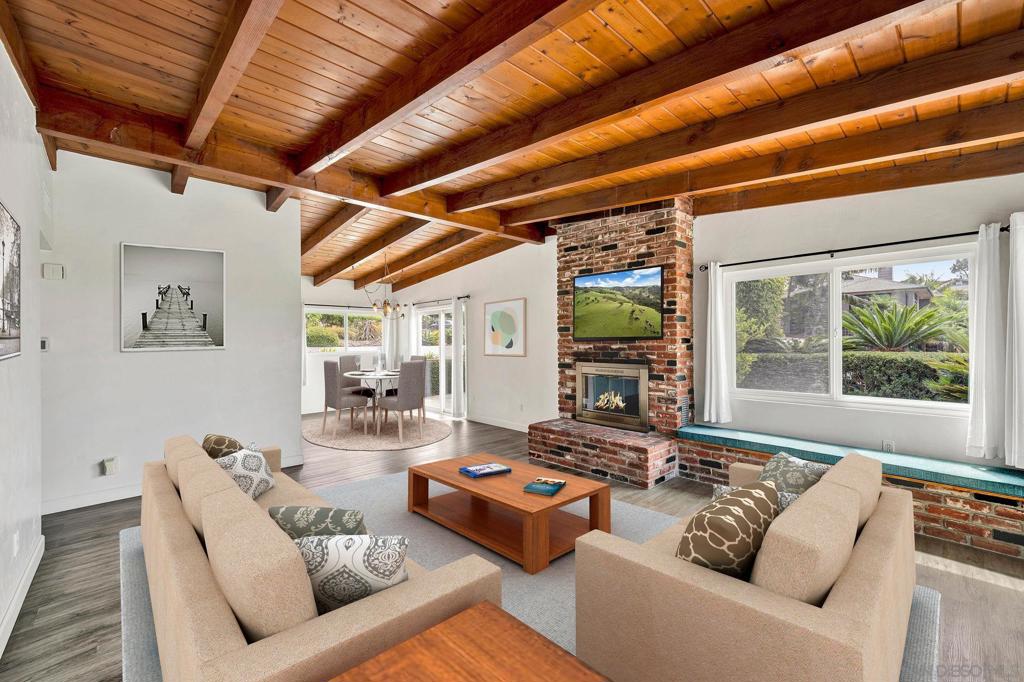 Just blocks from the sand and the charm of Old Del Mar Village, 328-30 9th Street combines coastal proximity with versatile living. Set on a generous lot with a private yard and garage, this triplex offers comfort, functionality, and investment appeal in one of San Diego’s most sought-after beach communities. The property includes three distinct units: a front unit with three bedrooms and one bath, a middle studio with its own bath, and a back unit with two bedrooms and one bath. This versatile layout suits a range of uses, from multi-generational living to rental income opportunities. Vaulted beam ceilings, a cozy fireplace, and abundant natural light add warmth and character, while outdoor spaces invite morning coffee, weekend gardening, or evening strolls to nearby dining, boutiques, and Del Mar Plaza. With Torrey Pines State Beach and Reserve just minutes away, this is a rare chance to own a well-located property with both lifestyle and investment potential.