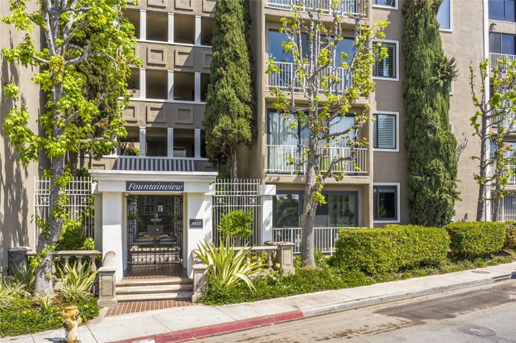 Welcome to this luxury 2 bedroom 2 bath condo located in the heart of West Hollywood. This spacious one level condo features an over-sized living & dining room with high ceilings, hardwood floors, planation shutters, a fireplace and a wet bar. Enjoy the large private balcony perfect to relax in. Kitchen has beautiful white cabinets with plenty of cabinetry and a breakfast nook. Light and bright master en-suite with a beautifully designed fireplace, walk in closet and a large bathroom with double vanities, separate shower and tub. Conveniently located laundry room in unit as well. Amenities include a pool, 2 hot tubs, sauna, gym, guest parking, recreation room and a billiard room. Side by side parking and additional storage are located in the secured parking area. Centrally located convenient to the Sunset Strip, Beverly Hills and West Hollywood. Welcome Home!