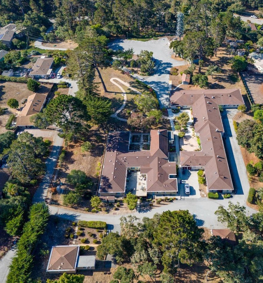 Former home of Ave Maria Convalescent Hospital, this extraordinary facility is ready for transitioning. Resting on 6+ acres in a forested setting in Monterey, California, this unique property is centrally located in the sunbelt and consists of six separate structures: two patient/administrative buildings with 49 beds, housing for on-site manager, food storage/walk-in freezers, 4-car garage with workshop and storage casita. Included in this Ave Maria offering, there is a reception area, administrative offices, employee break room, commercial kitchen, two laundry areas, large basement and two activity rooms. With over 21,000 sq ft under roof and a lighted parking lot consisting of 32 parking spaces, a property with these attributes is rarely available in Monterey and deserves a place in your portfolio.