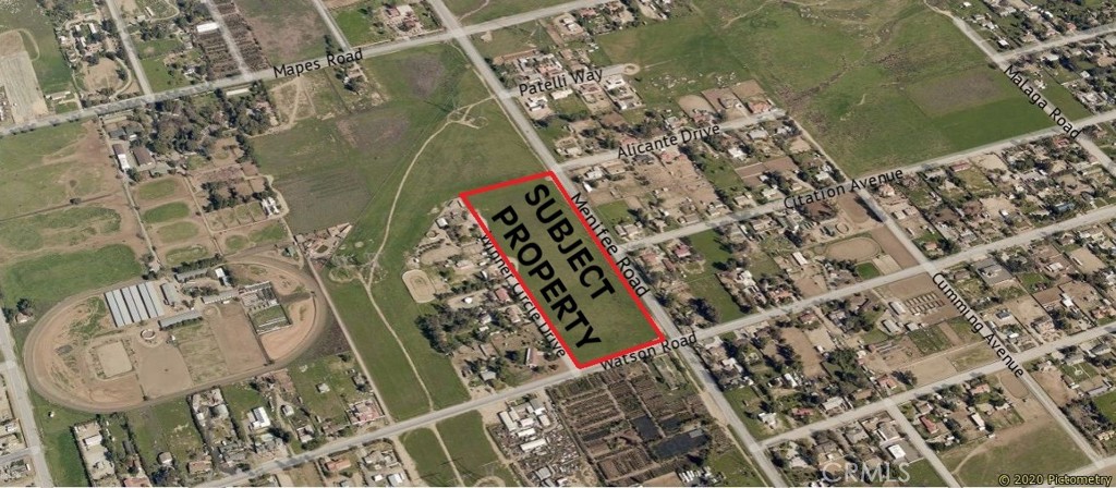 Excellent residential development opportunity in the City of Menifee. This land is located on Menifee Road cross Watson Road. RR1 zoning flat and side by side double lots in a rapid developing neighborhood close Freeway 215 and Highway 74. Menifee is one of the fastest growing cities in Southern California, it is in Riverside County. The lots are surrounding by single family houses, newer tract homes, Heritage High School and Romoland Library just a few minutes away. APN 329-320-020 (6.69 acres) and 329-320-023 (6.7 acres) total +- 13.39 acres, the price is for both lots and need to be sold together. According to current City land use category, RR1 zoning may allow one detached residence of 1 acre and may allow small scale home-based business operations; buyer to verify relevant information and desired future use with City. The land does not have address yet. Marketing flyer attached.