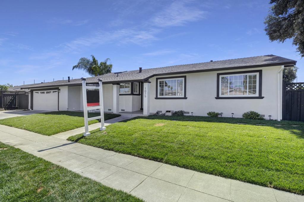 Welcome to 1075 Summerfield Drive your exquisite recently updated 3 bedroom, 2 bath 1,444 sq. ft. home. Which features a bonus 4th room / office, den or guest room. The property sits on an expansive 6161 sq. ft. corner lot. You'll love the fantastic curb appeal with a freshly painted exterior, new sod and tasteful landscaping. As you enter the inviting foyer you are greeted by stunning hardwood floors, natural light and freshly painted interior. Entering the home you'll experience an open concept eat-in kitchen and living room with LED lighting for entertaining purposes. The newly updated kitchen has all the modern amenities including new quartz countertops, new stainless steel sink, freshly painted cabinets and hardware. Enjoy the indoor/outdoor living space just off the living room where you can spend the evening under the pergola. The backyard opens up for entertaining guest and provides a large RV space for all your needs. As you proceed through the home which leads you to the updated bedrooms and common bath culminating in the primary suite which features a walk in closet and elegantly renovated ensuite bathroom. This property is located blocks away from Los Lagos Golf Course, Vietnam Town and walking distance from Stonegate Elementary School minutes away from 101 and 680.