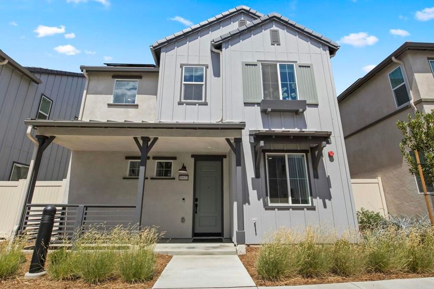 This beautifully built fully detached condo lives just like a single family home. Boasting a number of high-end upgrades, owned solar, tankless water heater, dual zoned air conditioning and energy efficient vent fan - Perched in the exclusive Blossom enclave of Sommers Bend.  Step inside to a light-filled, open-concept layout, luxury vinyl plank flooring, and a chef’s dream kitchen featuring high end quartz countertops, full slab backsplash, custom soft closing cabinets, waterfall island, and a walk-in pantry. Even more upgrades include motorized blinds, high-end appliances, Belgard landscaping, and electrical upgrades. No expense spared—photos can only begin to capture the craftsmanship and detail throughout. A sleek electric fireplace creates a cozy yet modern centerpiece in the living space.  The layout is ideal for families or remote professionals—with a first-floor bedroom and full bath for guests, kids, or a home office. Upstairs offers a luxurious primary suite with an upgraded barn door, Jack-and-Jill bedrooms, and a spacious modern laundry room with built-in sink.  This is a smart home with built-in WiFi access points for long range connectivity and Cat 6 outlets, Ring doorbell, keyless entry, and a wifi-enabled garage door.    Great OUTDOOR SPACE Belgard pavers and a robust drainage system to maintain the integrity of the paver system and foundation.    Key features include:  EV Charging  Custom cabinets and countertops WiFi Smart Blinds  All floor areas upgraded with premium floor, tile or carpet.    Sommers Bend Community amenities includes new parks, a hot tub/spa, a large swimming pool, pickleball courts, table tennis, a covered patio area, a BBQ area, a garden area, a firepit, a clubhouse with a reception area, a gym, and two indoor gathering areas (one with a kitchen).