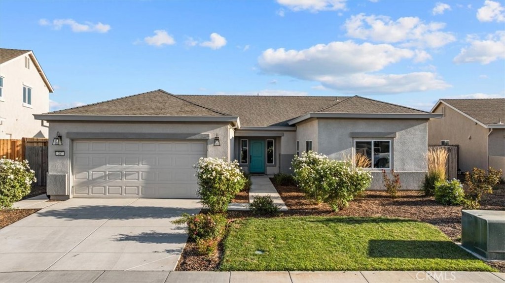 Nearly new and move-in ready; Solar included. This elegant Riverside Model offers standout curb appeal with a recessed entry that opens into a welcoming living room. The open-concept kitchen is designed for both style and function, featuring a generous dining island, walk-in pantry, breakfast nook overlooking the backyard, and upscale finishes. A spacious formal dining room sits conveniently off the kitchen for easy entertaining.
Each of the three bedrooms includes a walk-in closet, while the primary suite provides a true retreat with a soaking tub, glass shower, and dual sinks. Thoughtful upgrades include a large outdoor covered patio, cozy living room fireplace, and durable LVP flooring. A 3-car tandem garage offers plenty of space for vehicles, storage, or hobbies. Set on a quarter-acre lot, the oversized backyard is ready for your dream design—whether that’s lush landscaping, play space, or a pool.
Welcome to Sunrise Landing, Colusa’s newest community, located beside the Colusa Golf and Country Club with quick access to Hwy 20, Hwy 45, and I-5. Here, you’ll enjoy the best of modern living with a touch of country charm, just minutes from downtown Colusa and framed by beautiful views of the Sutter Buttes.